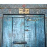 Porte indienne ancienne en teck