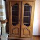 Solid wood bookcase 2 doors