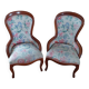 Pair of bergère armchairs