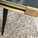 Vintage coffee table year 60 Japanese décor compass feet signed Sandie