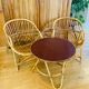 Mid-20th century rattan lounge for garden, terrace, veranda, etc.