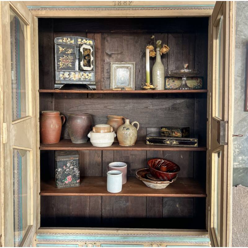 Painted antique wardrobe