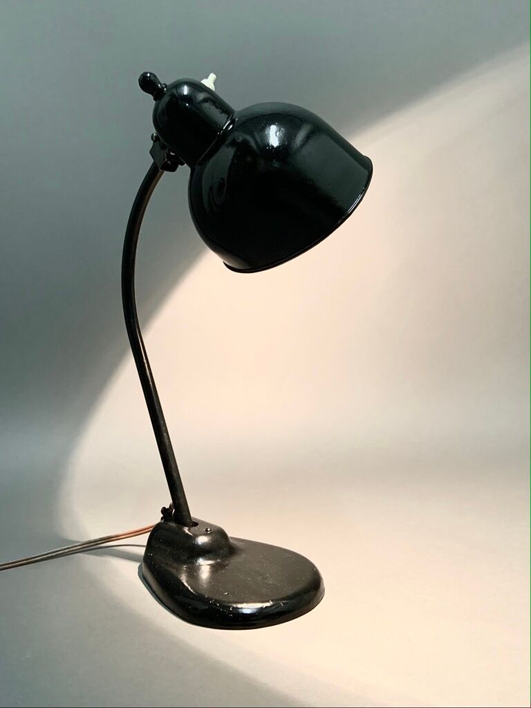 Old black modernist lamp 1930