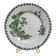 Flat plate ironstone Saint-Amand – Model Denise – Green decoration