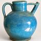 Old oriole in speckled blue glazed stoneware, south-west.