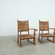 Ensemble de deux fauteuils lounge français