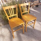 pair of Luterma style bistro chairs