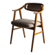 Fauteuil scandinave en fausse fourrure de mouton retournée | Années 1960
