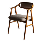 Scandinavian faux shearling chair | 1960s