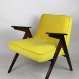 Vintage Yellow Armchair by Józef Chierowski, 1970s