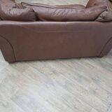 Mid-Century, Chesterfield sofa, natural leather