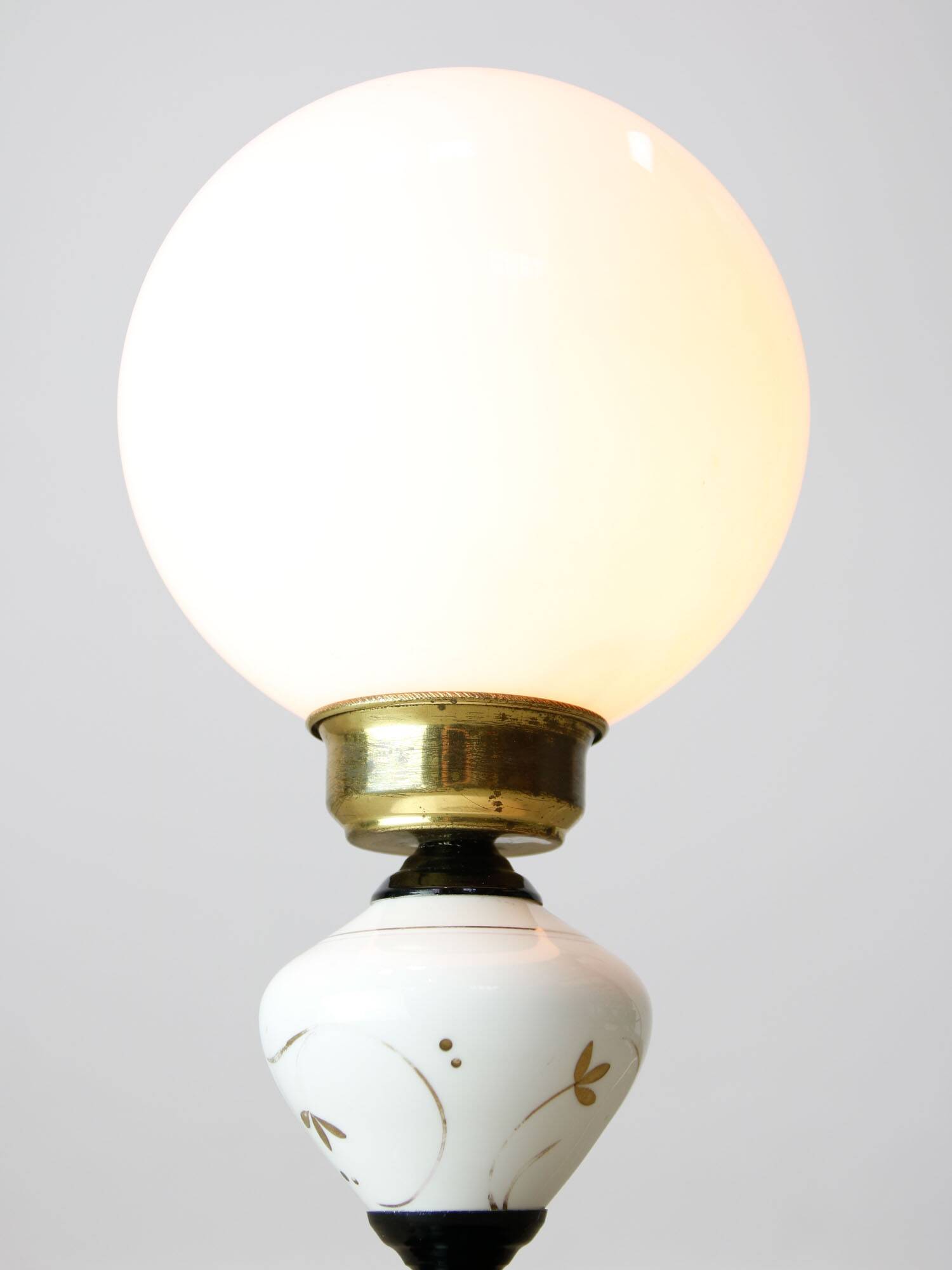 Mid-century Italian Brass & Ceramic Table Lamp, 1960s