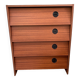 Teak veneer shoe cabinet, 1960s
