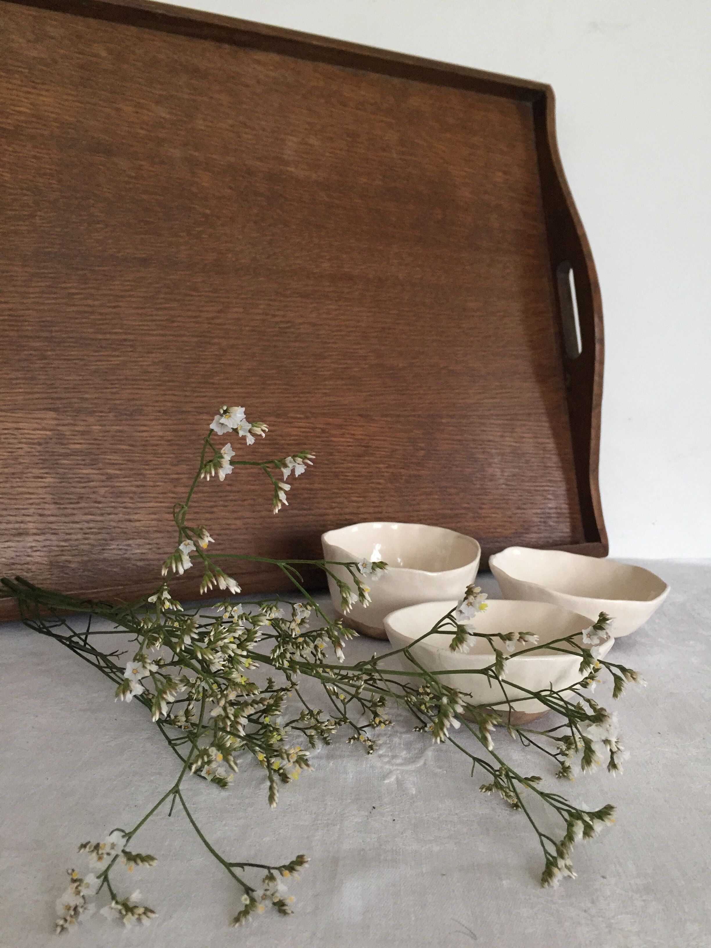 Danish-style wooden tray