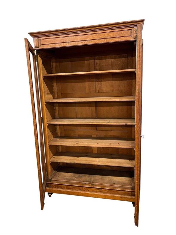 Armoire de laboratoire/vitrine/armoire de pharmacie vintage en bois
