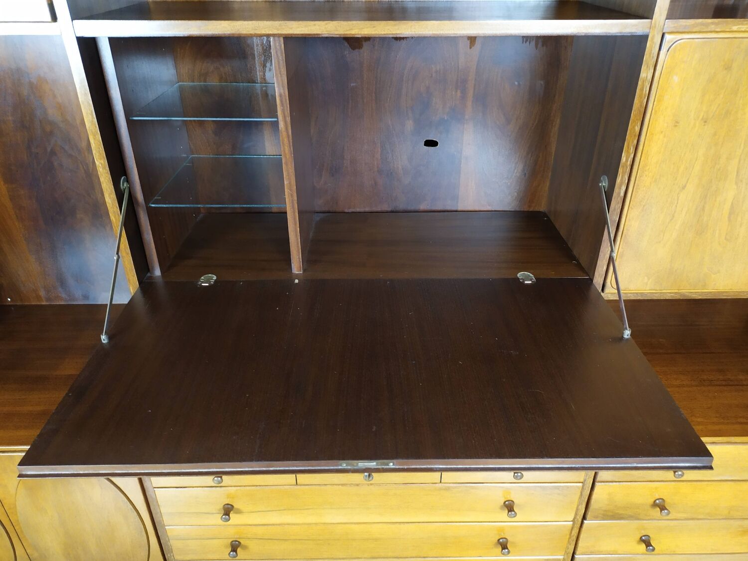 Vintage bookcase jacques hauville