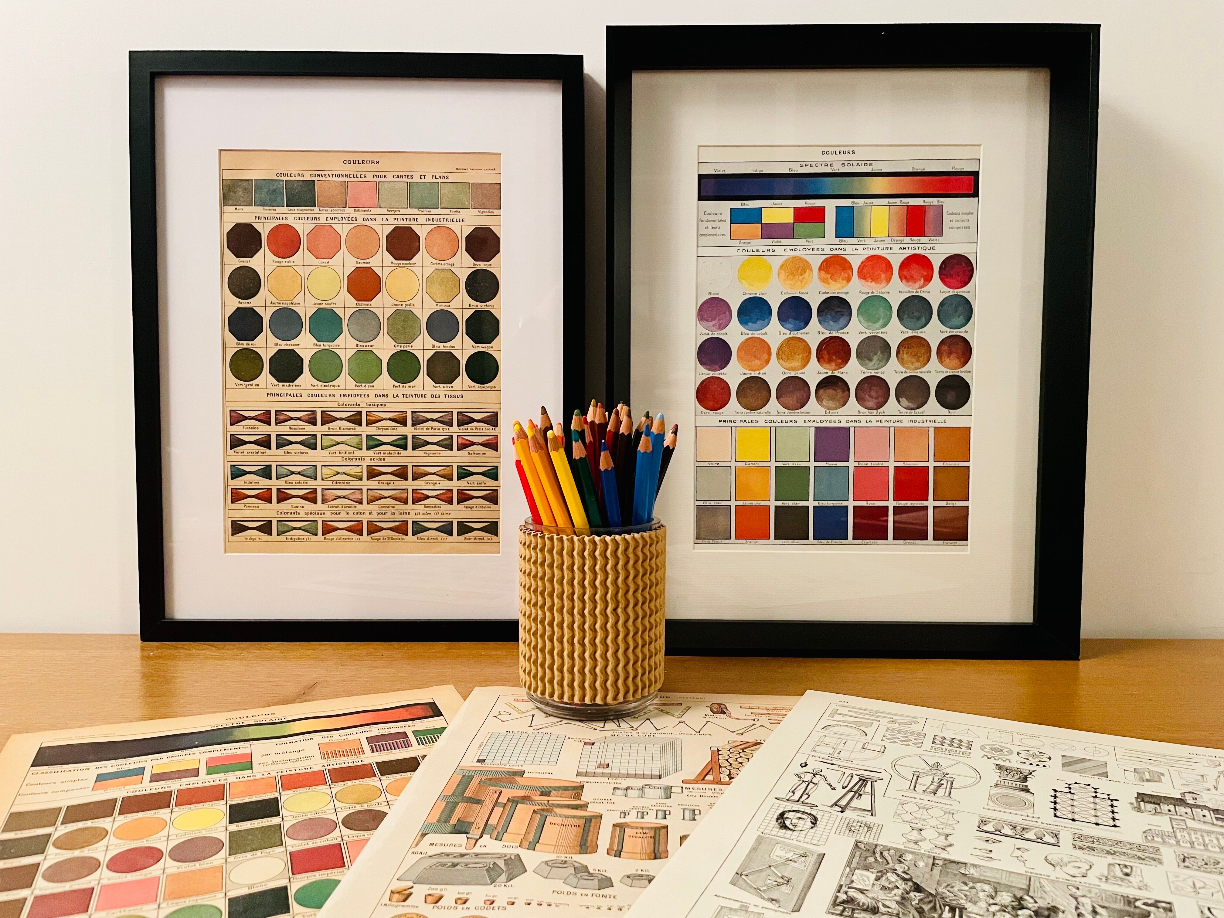 Lithograph engraving on colors of 1928