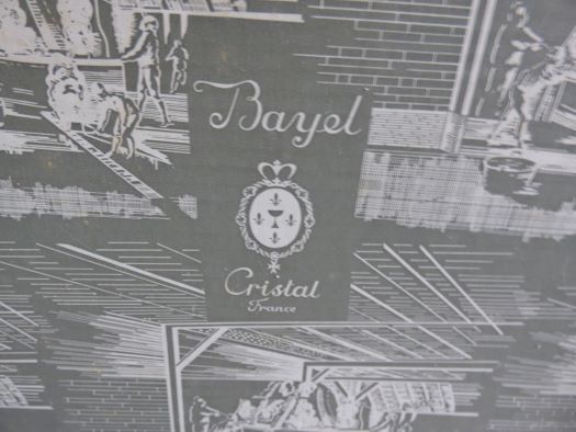 Set of 9 crystal flutes from Bayel cristallerie royale de Champagne