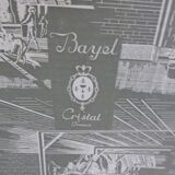 Set of 9 crystal flutes from Bayel cristallerie royale de Champagne