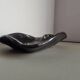 French ceramic bowl, lava glaze, black and green.