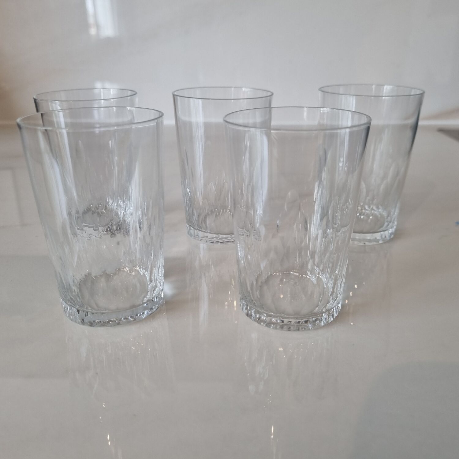 Verres Baccarat modèle Jet d'eau début XXéme