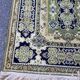 Tapis oriental en laine épaisse velours Sion or et vert 200x300