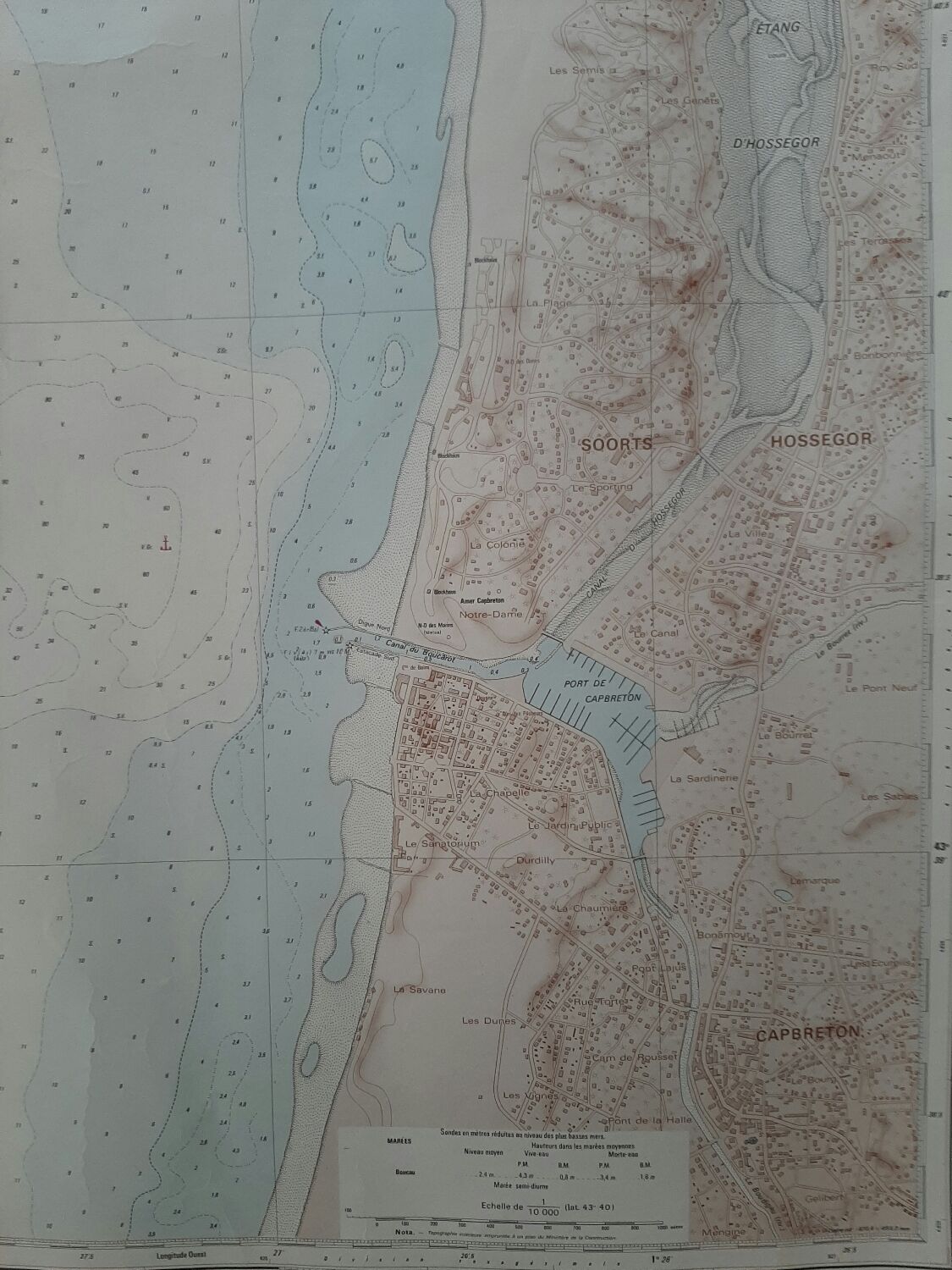 Nautical chart Hossegor
