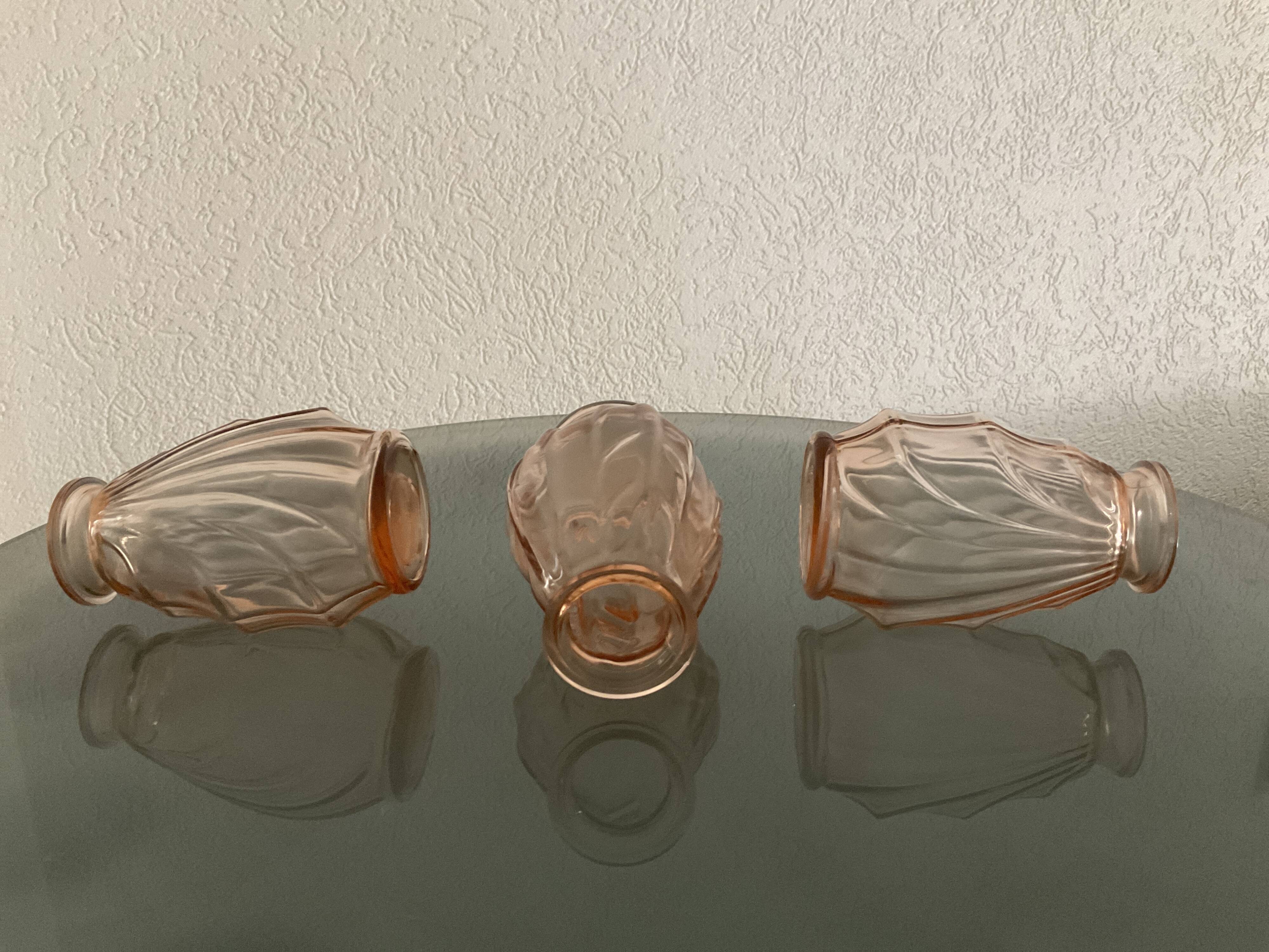 3 art deco soliflores