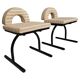 Set of 2 chairs, Italy 1980s.