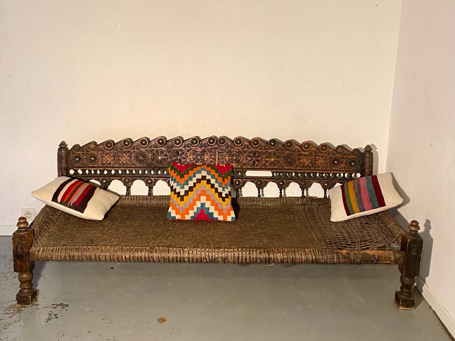 Antique Indian Rajasthani bench