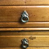 Waxed beech chiffon with white marble top