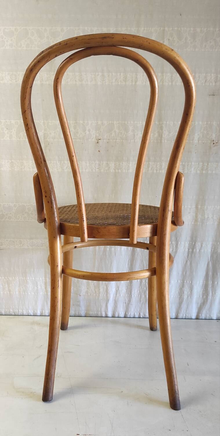 Bentwood and cane chair - mid. 20th century