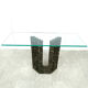 Vintage black marble console table by Cattelan Italy, 1980s