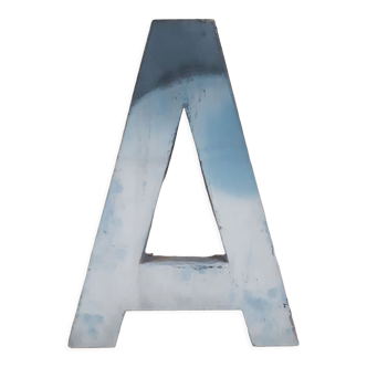 Letter of sign A vintage metal 1950-1960