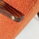 Fauteuil Vintage avec Repose-Pieds  terracotta Bouclette