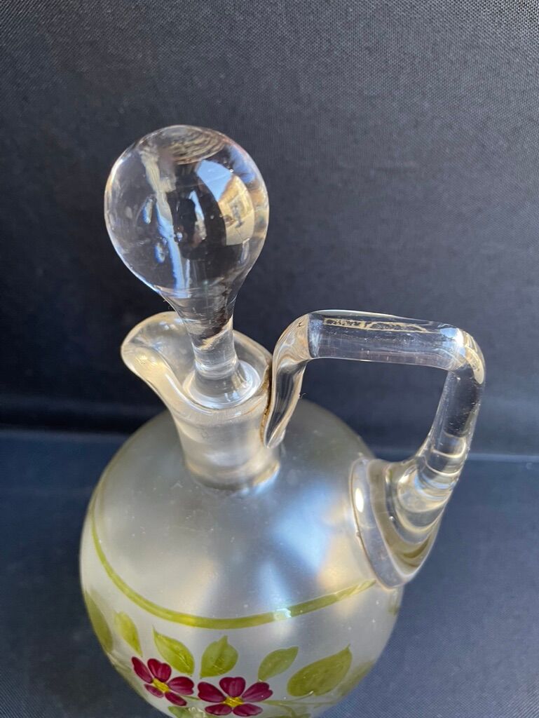 Non-selfish night service - art nouveau - hand-decorated satin blown crystal