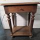 Louis XVI style bedside table in solid oak