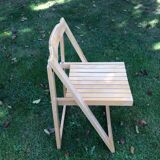 Series of 4 folding chairs