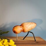 Bird made of cherry wood