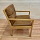 Scandinavian design leather armchair "Bernt Petersen" 1960.