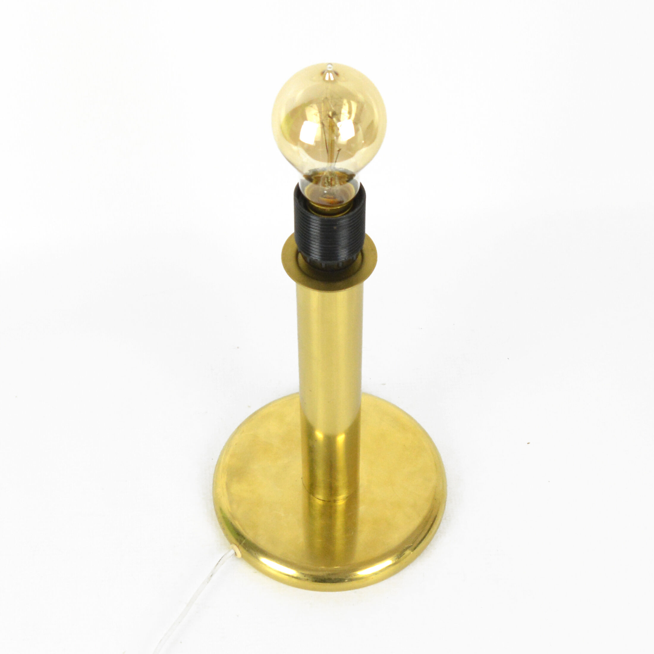 Brass table lamp, Rogo Leuchten, Germany, 1980s