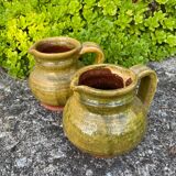 Glazed terracotta jug