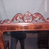 Mahogany pediment mirror  62x86cm