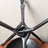 Tripod pocket emptier handcrafted African art ethnic tribal decoration