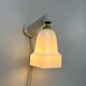 wall lamp old bathroom 1930 1940 opaline and porcelain legrand