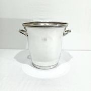 Seau à champagne en métal argenté, décor godrons