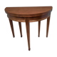 Table demi lune en acajou