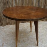 Guéridon ou table basse en noyer art déco.