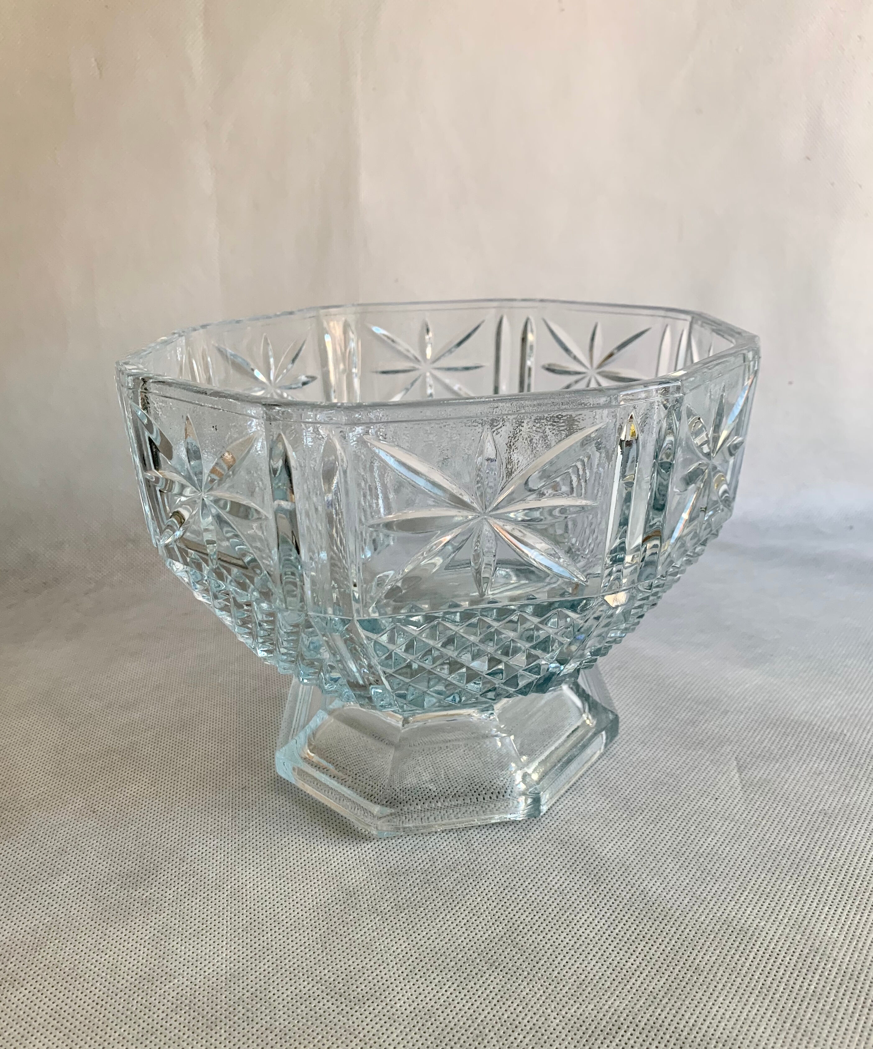 Glass fruit dish, 1960s