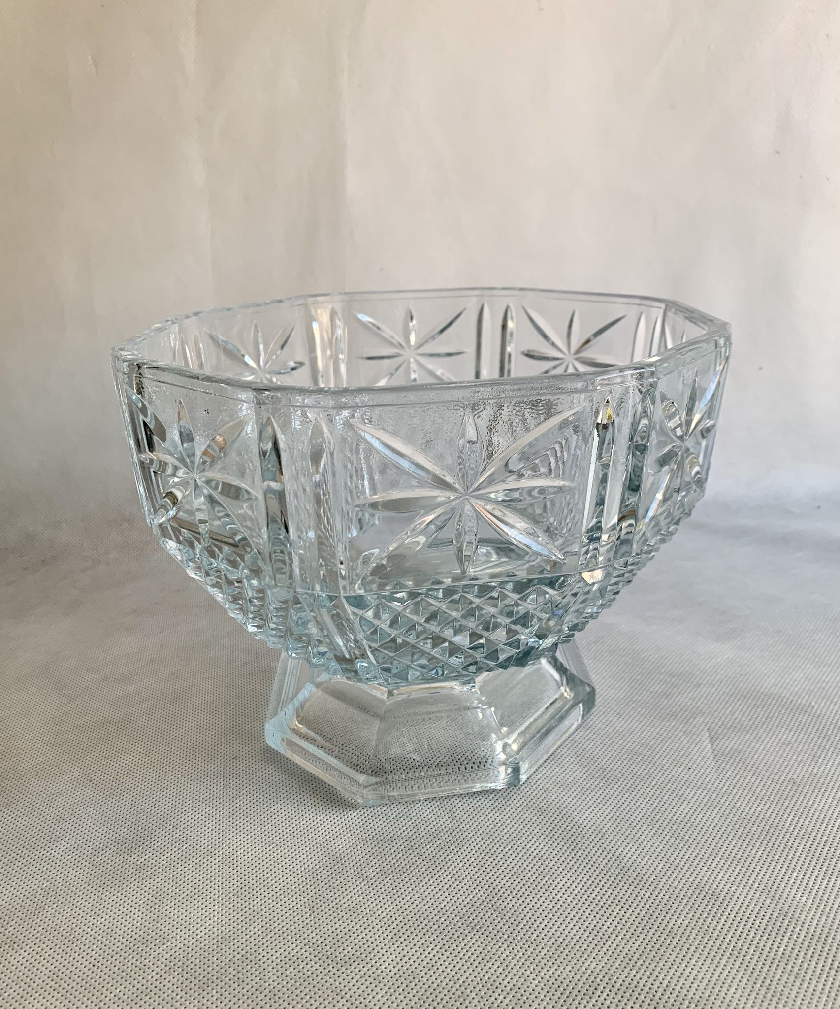 Plat de fruits en verre, années 1960
